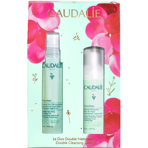 Набір Caudalie (Кодалі) Vinoclean Duo (Олія Vinoclean для зняття макіяжу з обличчя/очей 75 мл+Мус для очищення обличчя Fleur de Vigne 50 мл) в місті Рахів : ціни, характеристика.  - фото №1 Набір Caudalie (Кодалі) Vinoclean Duo (Олія Vinoclean для зняття макіяжу з обличчя/очей 75 мл+Мус для очищення обличчя Fleur de Vigne 50 мл) в місті Рахів : ціни, характеристика.