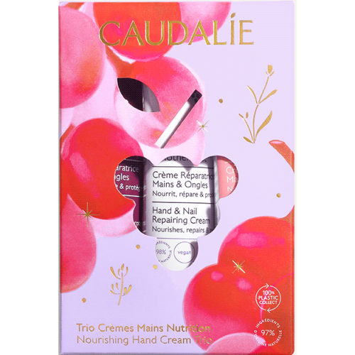 Набор Caudalie (Кодалии) Hand Cream Trio (Крем для рук/ногтей The des Vignes 30 мл+Крем Vinotherapist для рук/ногтей 30 мл+Крем для рук/ногтей/тела Rose de Vignes 30 мл) в аптеке - фото №1 Набор Caudalie (Кодалии) Hand Cream Trio (Крем для рук/ногтей The des Vignes 30 мл+Крем Vinotherapist для рук/ногтей 30 мл+Крем для рук/ногтей/тела Rose de Vignes 30 мл) в аптеке