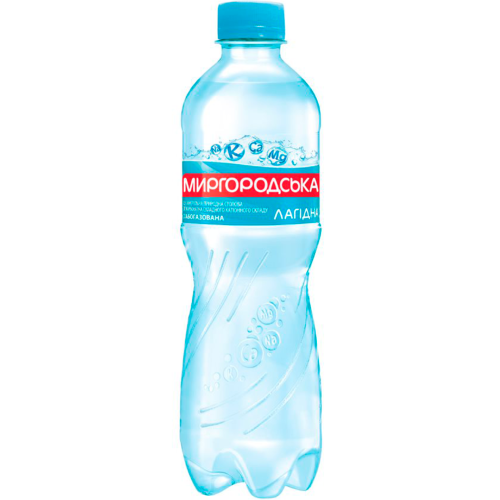 Вода минеральная Миргородская слабогазированная 0,5 л в городе Рахов : цены, характеристики.  - фото №1 Вода минеральная Миргородская слабогазированная 0,5 л в городе Рахов : цены, характеристики.