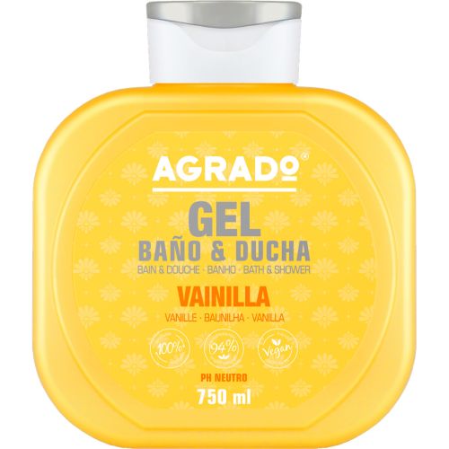 Гель для душа и ванны Agrado (Аградо) Ваниль, 750 мл в городе Вышгород : цены, характеристики.  - фото №1 Гель для душа и ванны Agrado (Аградо) Ваниль, 750 мл в городе Вышгород : цены, характеристики.