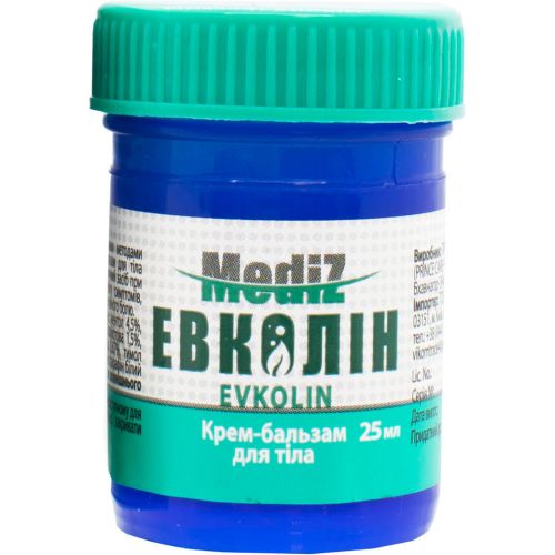 Эвколин для тела крем-бальзам, 25 г в городе Перещепино : цены, характеристики.  - фото №1 Эвколин для тела крем-бальзам, 25 г в городе Перещепино : цены, характеристики.