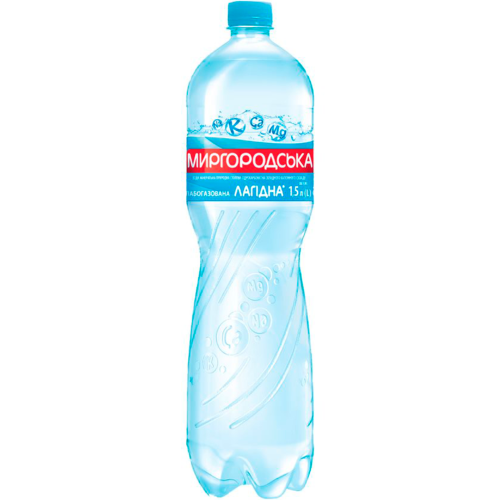 Вода мінеральна Миргородська слабогазована 1,5 л в місті Софіївка : ціни, характеристика.  - фото №1 Вода мінеральна Миргородська слабогазована 1,5 л в місті Софіївка : ціни, характеристика.