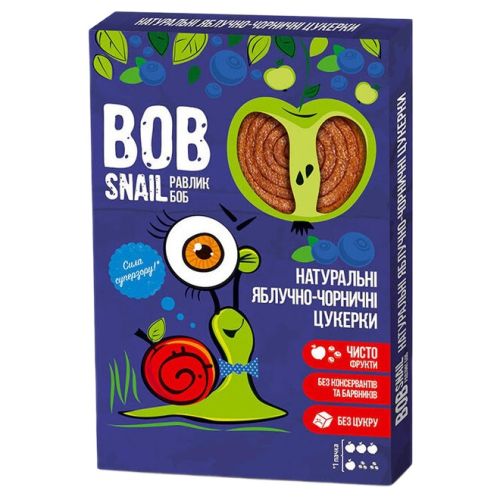 Цукерки Bob Snail (Равлик Боб) яблуко-чорниця 60 г в місті Одеса : ціни, характеристика.  - фото №1 Цукерки Bob Snail (Равлик Боб) яблуко-чорниця 60 г в місті Одеса : ціни, характеристика.