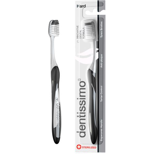 Зубна щітка Dentissimo Hard жорстка щетина, 1 шт. ціна - фото №1 Зубна щітка Dentissimo Hard жорстка щетина, 1 шт. ціна