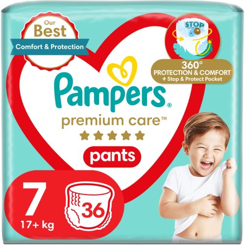 Підгузки-трусики Pampers Premium Care Pants Giant Plus р.7  (17+ кг) №36 в місті Одеса : ціни, характеристика.  - фото №1 Підгузки-трусики Pampers Premium Care Pants Giant Plus р.7  (17+ кг) №36 в місті Одеса : ціни, характеристика.
