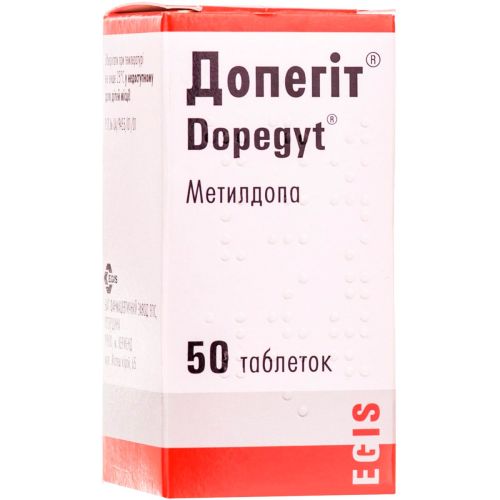 Допегит 250 мг таблетки №50  в городе Глобино : цены, характеристики.  - фото №1 Допегит 250 мг таблетки №50  в городе Глобино : цены, характеристики.