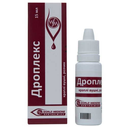 Дроплекс вушні краплі 15 мл в місті Хмельницький : ціни, характеристика.  - фото №1 Дроплекс вушні краплі 15 мл в місті Хмельницький : ціни, характеристика.