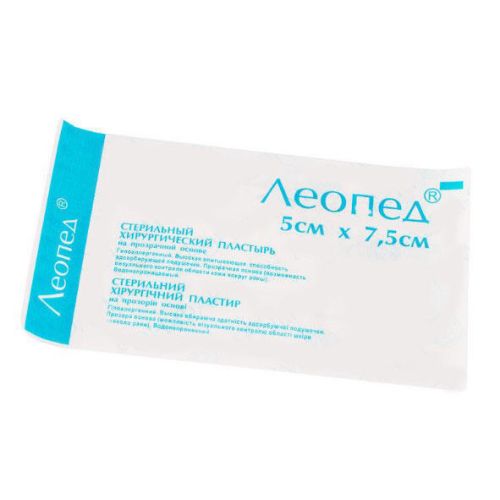 Лейкопластир Леопед стерильний пов'язка 5 см*7,5 см №1 в Україні - фото №1 Лейкопластир Леопед стерильний пов'язка 5 см*7,5 см №1 в Україні