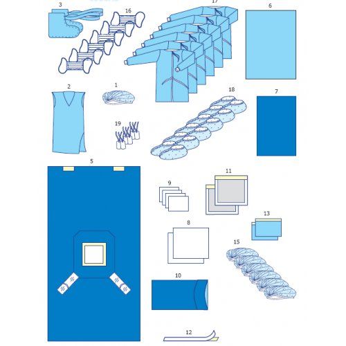 Комплект одежды и покрытий для Кесарева сечения №14 в городе Канев : цены, характеристики.  - фото №1 Комплект одежды и покрытий для Кесарева сечения №14 в городе Канев : цены, характеристики.