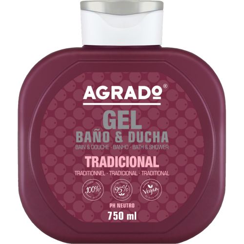 Гель для душу та ванни Agrado (Аградо) Традиційний, 750 мл в місті Богородчани : ціни, характеристика.  - фото №1 Гель для душу та ванни Agrado (Аградо) Традиційний, 750 мл в місті Богородчани : ціни, характеристика.