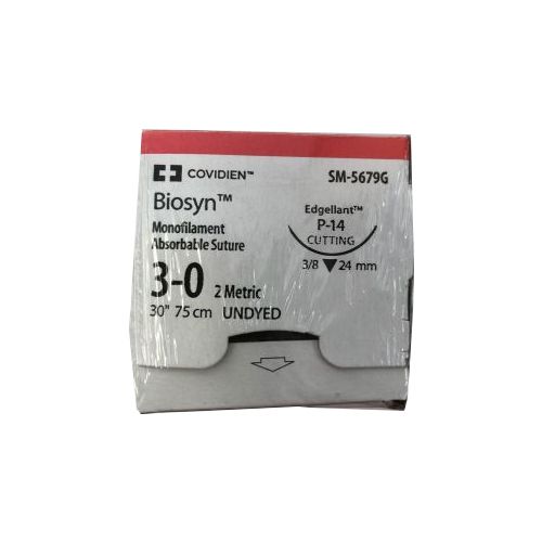 Біосін 3-0 довжина нитки 75 см голка 24 мм SM-5679G в місті Канів : ціни, характеристика.  - фото №1 Біосін 3-0 довжина нитки 75 см голка 24 мм SM-5679G в місті Канів : ціни, характеристика.