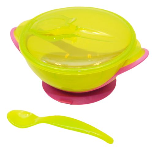 Тарілка на присосці з кришкою та ложкою Baby Team (6002) недорого - фото №1 Тарілка на присосці з кришкою та ложкою Baby Team (6002) недорого