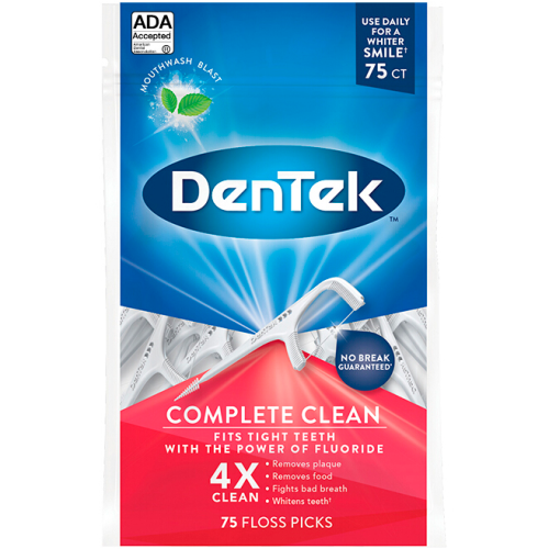 Флоc-зубочистки DenTek Комплексне очищення, 75 шт. в інтернет-аптеці - фото №1 Флоc-зубочистки DenTek Комплексне очищення, 75 шт. в інтернет-аптеці