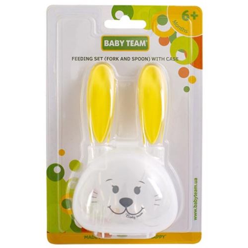 Набір Baby Team (Бебі Тім) для годування (виделочка та ложечка) в футлярі в місті Харків : ціни, характеристика.  - фото №1 Набір Baby Team (Бебі Тім) для годування (виделочка та ложечка) в футлярі в місті Харків : ціни, характеристика.