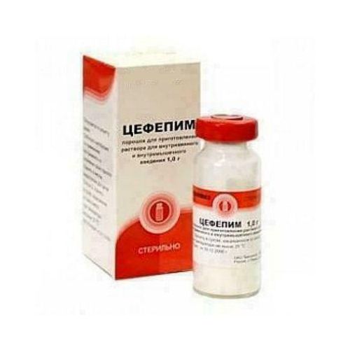 Цефепім 1 г порошок флакон №1 в аптеці - фото №1 Цефепім 1 г порошок флакон №1 в аптеці
