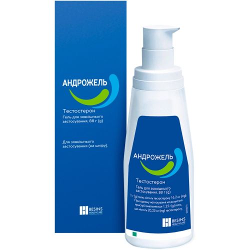 Андрожель 16,2 мг/г гель 88 г в місті Глобине : ціни, характеристика.  - фото №1 Андрожель 16,2 мг/г гель 88 г в місті Глобине : ціни, характеристика.