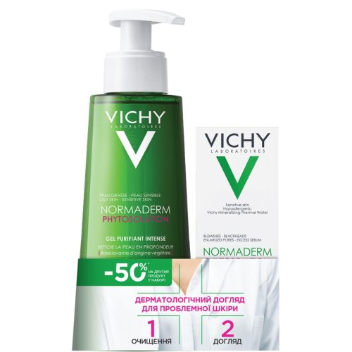 Набор Vichy (Виши) Normaderm (Phytosolution гель для очень жирной, склонной к недостаткам кожи 400 мл + увлажняющий флюид двойного действия для жирной кожи 50 мл) в городе Николаев : цены, характеристики. - фото №1 Набор Vichy (Виши) Normaderm (Phytosolution гель для очень жирной, склонной к недостаткам кожи 400 мл + увлажняющий флюид двойного действия для жирной кожи 50 мл) в городе Николаев : цены, характеристики.