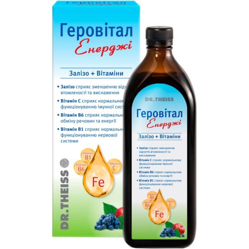 Геровитал Энерджи Доктор Тайсс раствор, 500 мл ADD - фото №1 Геровитал Энерджи Доктор Тайсс раствор, 500 мл ADD