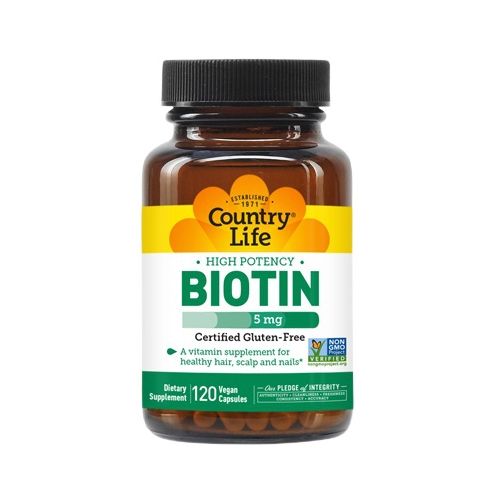 Country Life Biotin (Кантрі Лайф Біотін) 5000 мкг (5 мг) капсули №120 в місті Перещепине : ціни, характеристика.  - фото №1 Country Life Biotin (Кантрі Лайф Біотін) 5000 мкг (5 мг) капсули №120 в місті Перещепине : ціни, характеристика.