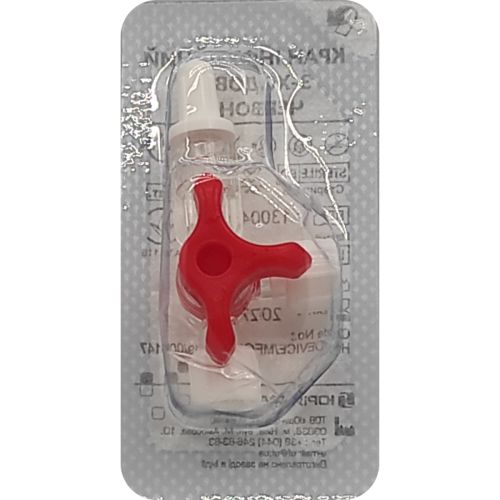 Кран 3-х ходовий для інфузійної терапії, червоний, 1 шт. в місті Софіївка : ціни, характеристика.  - фото №1 Кран 3-х ходовий для інфузійної терапії, червоний, 1 шт. в місті Софіївка : ціни, характеристика.