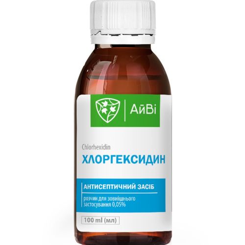 Хлоргексидин АйВі 0,05% для зовнішнього застосування 100 мл  в місті Первомайськ : ціни, характеристика.  - фото №1 Хлоргексидин АйВі 0,05% для зовнішнього застосування 100 мл  в місті Первомайськ : ціни, характеристика.