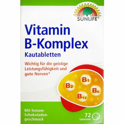 Вітаміни Sunlife Vitamin B-Komplex таблетки жувальні №72 в місті Софіївка : ціни, характеристика.  - фото №1 Вітаміни Sunlife Vitamin B-Komplex таблетки жувальні №72 в місті Софіївка : ціни, характеристика.