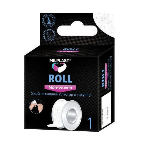 Пластир Milplast білий нетканний в котушці Roll non-wowen  в місті Канів : ціни, характеристика.  - фото №1 Пластир Milplast білий нетканний в котушці Roll non-wowen  в місті Канів : ціни, характеристика.