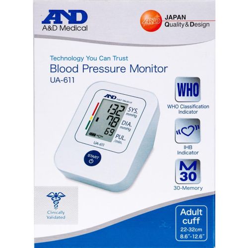 Тонометр AnD автоматичний (UA-611) в місті Канів : ціни, характеристика.  - фото №1 Тонометр AnD автоматичний (UA-611) в місті Канів : ціни, характеристика.