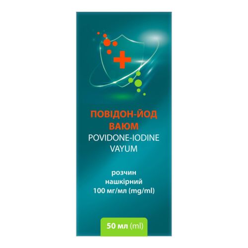 Повідон-йод Ваюм 100 мг/мл розчин нашкірний 50 мл в місті Первомайськ : ціни, характеристика.  - фото №1 Повідон-йод Ваюм 100 мг/мл розчин нашкірний 50 мл в місті Первомайськ : ціни, характеристика.
