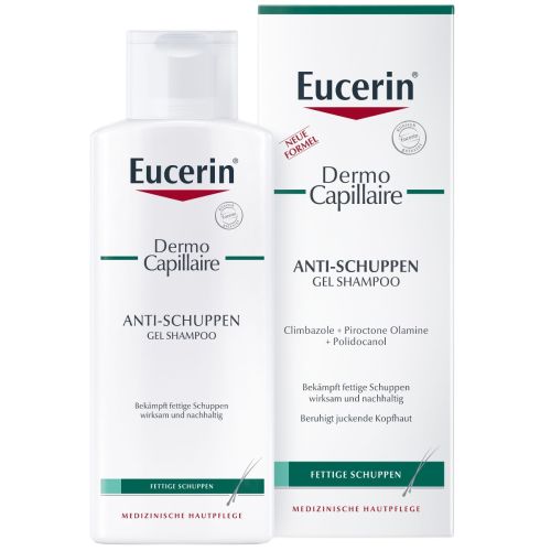 Шампунь Eucerin (Юцерин) DermoCapillaire Gel-Shampoo Anti-Schuppen против перхоти для жирной кожи головы 250 мл в городе Винница : цены, характеристики.  - фото №1 Шампунь Eucerin (Юцерин) DermoCapillaire Gel-Shampoo Anti-Schuppen против перхоти для жирной кожи головы 250 мл в городе Винница : цены, характеристики.