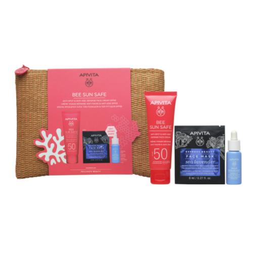 Набор Apivita (Апивита) Bee Sun Safe защита с солнцезащитным кремом против пигментных пятен SPF50 в городе Богородчаны : цены, характеристики.  - фото №1 Набор Apivita (Апивита) Bee Sun Safe защита с солнцезащитным кремом против пигментных пятен SPF50 в городе Богородчаны : цены, характеристики.