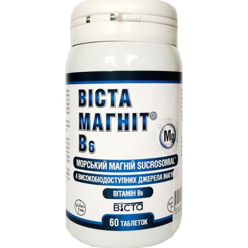 Виста Магнит В6 таблетки №60 недорого - фото №1 Виста Магнит В6 таблетки №60 недорого