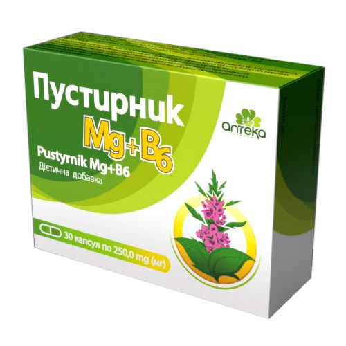 Пустирник Mg+B6 250 мг капсули №30 в місті Софіївка : ціни, характеристика.  - фото №1 Пустирник Mg+B6 250 мг капсули №30 в місті Софіївка : ціни, характеристика.