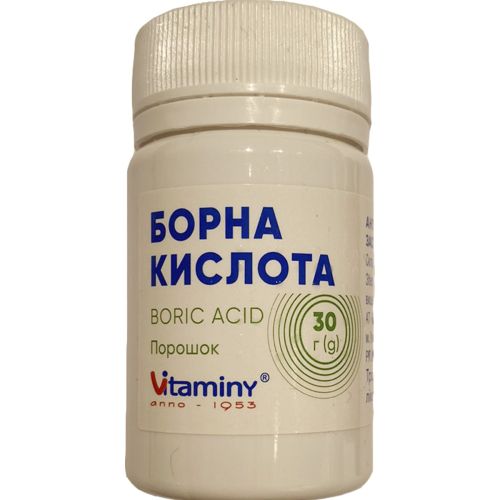 Борна кислота кристалічний порошок 30 г в місті Первомайськ : ціни, характеристика.  - фото №1 Борна кислота кристалічний порошок 30 г в місті Первомайськ : ціни, характеристика.