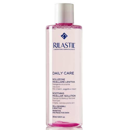 Вода Rilastil (Ріластіл) Daily Care очищає міцелярна для чутливої і делікатної шкіри обличчя і очей 250 мл в місті Глобине : ціни, характеристика.  - фото №1 Вода Rilastil (Ріластіл) Daily Care очищає міцелярна для чутливої і делікатної шкіри обличчя і очей 250 мл в місті Глобине : ціни, характеристика.