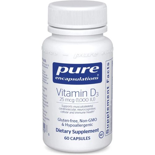 Pure Encapsulations Vitamin D3 (Вітамін D3) 1000 МО капсули №60 в місті Березань : ціни, характеристика.  - фото №1 Pure Encapsulations Vitamin D3 (Вітамін D3) 1000 МО капсули №60 в місті Березань : ціни, характеристика.