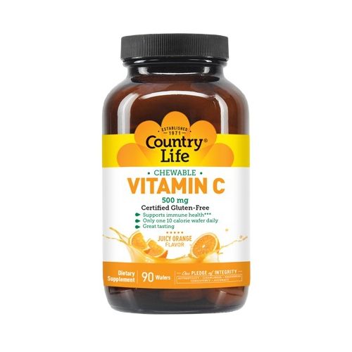 Country Life (Кантрі лайф) Chewable Vitamin C 500 мг жувальні пастилки №90 в місті Березань : ціни, характеристика.  - фото №1 Country Life (Кантрі лайф) Chewable Vitamin C 500 мг жувальні пастилки №90 в місті Березань : ціни, характеристика.