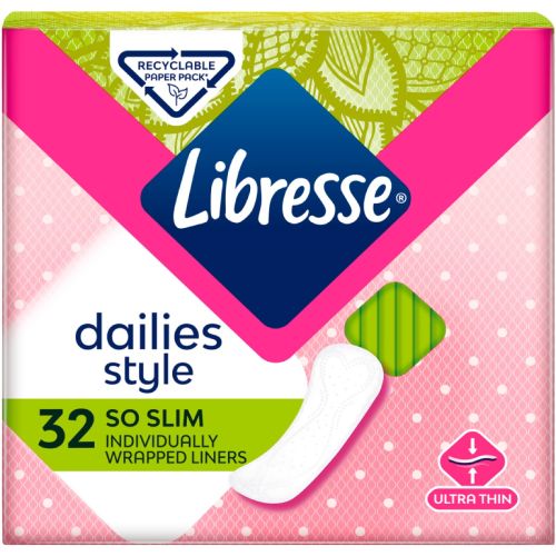 Прокладки ежедневные гигиенические Libresse Dailyfresh Normal, 32 шт. в городе Вышгород : цены, характеристики.  - фото №1 Прокладки ежедневные гигиенические Libresse Dailyfresh Normal, 32 шт. в городе Вышгород : цены, характеристики.