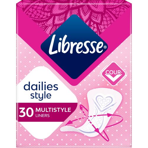 Прокладки Libresse Daily Fresh Plus Multistyle №30 в городе Вышгород : цены, характеристики.  - фото №1 Прокладки Libresse Daily Fresh Plus Multistyle №30 в городе Вышгород : цены, характеристики.
