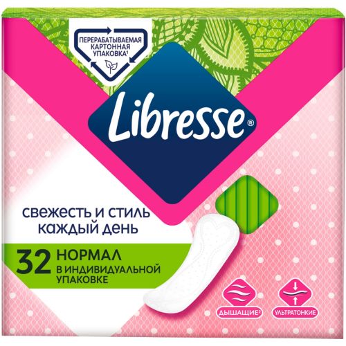 Прокладки Libresse Normal №32 недорого - фото №1 Прокладки Libresse Normal №32 недорого