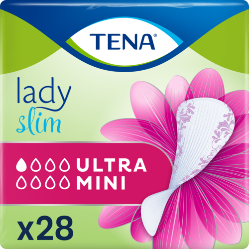 Прокладки урологические Tena Lady Slim Ultra Mini №28 купить - фото №1 Прокладки урологические Tena Lady Slim Ultra Mini №28 купить