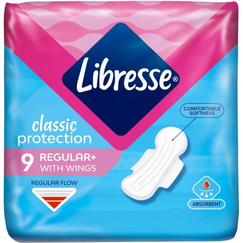 Прокладки Libresse Classic Protection Regular №9 в місті Софіївка : ціни, характеристика.  - фото №1 Прокладки Libresse Classic Protection Regular №9 в місті Софіївка : ціни, характеристика.