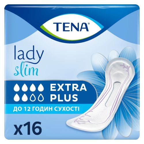 Прокладки урологічні Tena (Тена) Lady Slim Extra Plus №16 в місті Миколаїв : ціни, характеристика.  - фото №1 Прокладки урологічні Tena (Тена) Lady Slim Extra Plus №16 в місті Миколаїв : ціни, характеристика.