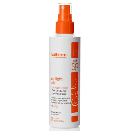 Молочко Ivatherm Sunlight Kids сонцезахисне для дітей SPF 50+ 200 мл в місті Богородчани : ціни, характеристика.  - фото №1 Молочко Ivatherm Sunlight Kids сонцезахисне для дітей SPF 50+ 200 мл в місті Богородчани : ціни, характеристика.