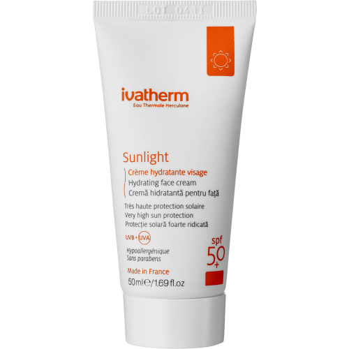 Крем Ivatherm Sunlight сонцезахисний зволожувальний крем для шкіри SPF 50+ 50 мл в місті Богородчани : ціни, характеристика.  - фото №1 Крем Ivatherm Sunlight сонцезахисний зволожувальний крем для шкіри SPF 50+ 50 мл в місті Богородчани : ціни, характеристика.