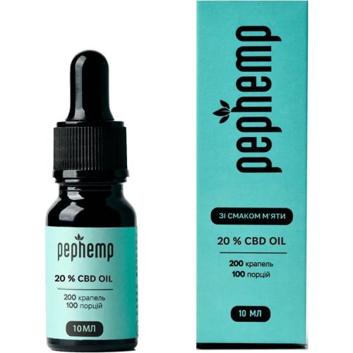 Pephemp Олія 20% СBD Isolate зі смаком м'яти 10 мл в місті Світловодськ : ціни, характеристика. - фото №1 Pephemp Олія 20% СBD Isolate зі смаком м'яти 10 мл в місті Світловодськ : ціни, характеристика.