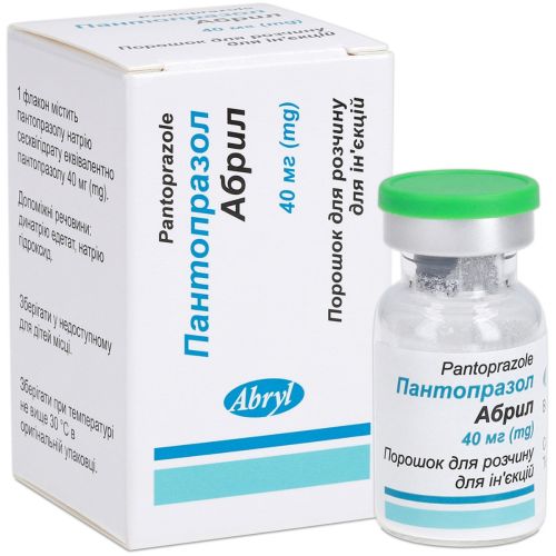 Пантопразол Абрил порошок для раствора для инъекций по 40 мг флакон №1 в городе Софиевка : цены, характеристики.  - фото №1 Пантопразол Абрил порошок для раствора для инъекций по 40 мг флакон №1 в городе Софиевка : цены, характеристики.