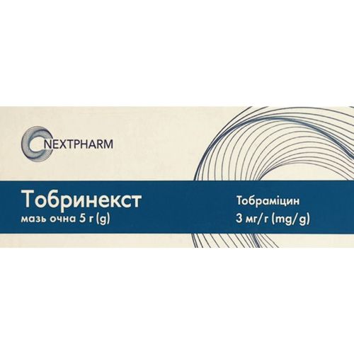 Тобринекст 3 мг/г мазь глазная 5 г в городе Канев : цены, характеристики.  - фото №1 Тобринекст 3 мг/г мазь глазная 5 г в городе Канев : цены, характеристики.