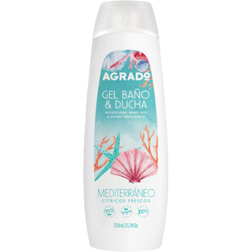 Гель для душу Agrado (Аградо) Середземноморський, 750 мл в місті Вишгород : ціни, характеристика.  - фото №1 Гель для душу Agrado (Аградо) Середземноморський, 750 мл в місті Вишгород : ціни, характеристика.