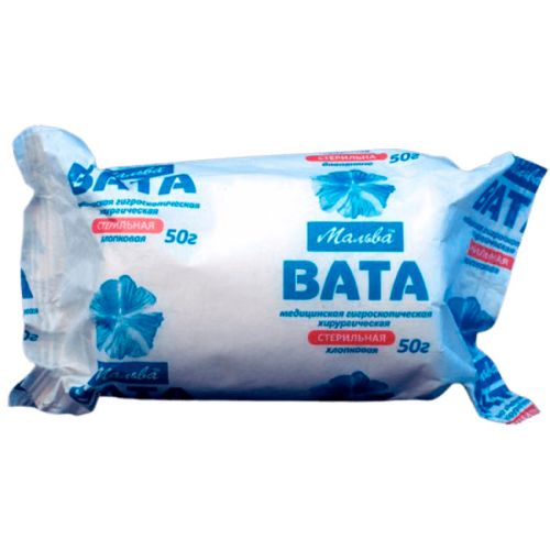 Вата Мальва медична нестерильна ролик 50 г в місті Софіївка : ціни, характеристика.  - фото №1 Вата Мальва медична нестерильна ролик 50 г в місті Софіївка : ціни, характеристика.